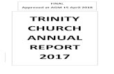 TRINITY CHURCH ANNUAL REPORT 2017 Reports.pdf · Christmas lunch and Nativity. Nursery Service lunches were, once again, held at Easter, Harvest and Christmas and were well attended
