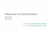 Welcome to Data Science - ift6758.github.io to data science.pdf · Learning Objectives-Data ﬂuency-Build competence working with multimodal data sets-Exposure to the full data science