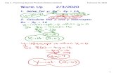 Warm Up 2/3/2020...Factoring Quiz Review.ks ia1 Title Day 4 - Factoring Special Products Notes.notebook Subject SMART Board Interactive Whiteboard Notes Keywords Notes,Whiteboard,Whiteboard