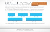 SOLID WOOD DESKTOP SIZE - Human Solution · Adding a Treadmill If you’re adding a treadmill now or later, and want to put a chair and treadmill next to each other under the desk,