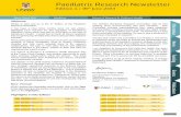 Paediatric Research Newsletter - Medicine Paediatrics... · Research Newsletter. It has been a busy three months since our last edition. Highlights have included the first Discipline