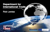 Department for International Trade€¦ · • Trade show participation • Meet the Buyer events • 12 hours free expert advice and coaching • Programme of specialist workshops