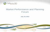 Market Performance and Planning Forum...Khaled Abdul-Rahman, George Angelidis, Li Zhou 12:15 – 1:15 LUNCH 1:15 – 2:00 Release Updates Technical specification and web service changes