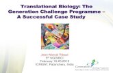 Translational Biology: The Generation Challenge Programme ...ksiconnect.icrisat.org/wp-content/uploads/2015/03/... · Crop Consortium, NGGIBCI, GCP, others Deployment and sustainable