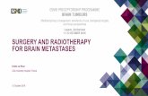 SURGERY AND RADIOTHERAPY FOR BRAIN …...Brain tumor patients who have suffered epileptic seizures and are not candidates for surgery, e.g., patients with multiple brain metastases