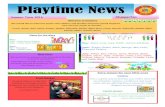 Playtime News · Playtime News Summer Term 2016 Shepperton Welcome to Playtime We would like to welcome all the new children and families that have joined Playtime over the last couple