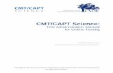 CMT/CAPT Online Manual - ct.portal.airast.org · 2017-03-02 · CMT/CAPT Skills Checklist ... system statewide, and legal action against the individual(s) committing the breach. A