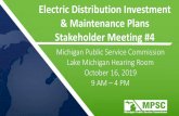 Electric Distribution Investment & Maintenance Plans ... · 16/10/2019  · – Cost Benefit Analysis • August 14, 2019 – Cost Benefit Analysis ... • Asset replacement forecasts