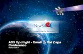 ASX Spotlight - Small to Mid Caps Conference · Company overview 3 NewSat (ASX:NWT) is Australia’s leading independent satellite service provider specialising in global satellite