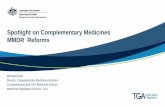Presentation: Spotlight on complementary medicines MMDR ... · When taken regularly, may prevent vitamin D/ calcium deficiency ; Helps reduce the risk of iodine deficiency . Helps