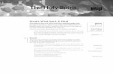 The Holy Spirit - The Village Christian Church...THE BIBLE PROJECT STUDY NOTES PAGE 5 THE HOLY SPIRIT Summary of Old Testament Usage Spirit of Creative Life God’s ruakh is the invisible,