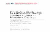 Fire Safety Challenges of Tall Wood Buildings – Phase 2: Task 1 - … · 2015-12-04 · 3 Abstract This literature review is part of the Fire Protection Research Foundation project