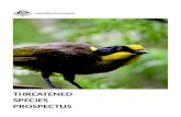 THREATENED SPECIES PROSPECTUS · Web viewAustralians have a natural affinity for our wildlife and an instinct to protect it As Australia’s Threatened Species Commissioner, I witness