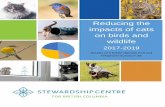 Reducing the impacts of cats on birds and wildlifestewardshipcentrebc.ca/...BirdSurveyResults2017... · Results Online Survey Cats Per Household In 2017, of those surveyed, over 42%