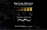 Spring Waves - Tiptop Audio · Two waveguide lines, with their output merged and fed into feedback (non conventional wave-guide). Tune 1 - Pitch of the first waveguide line. See the