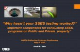 “Why hasn’t your SSES testing worked?” · Dye testing was used as a verification method Conducted dye testing of downspouts or leaks “after” smoke testing Tested only one