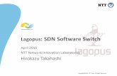 Lagopus: SDN Software Switch - Events | Internet2meetings.internet2.edu/.../Lagopus_-_SDN_Software_Switch.pdf2015/04/02  · What’s Lagopus? A software implementation of OpenFlow