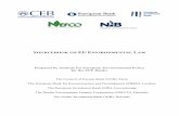 SOURCEBOOK ON EU ENVIRONMENTAL LAW• The Nordic Environment Finance Corporation (NEFCO), Helsinki; and • The Nordic Investment Bank (NIB), Helsinki. Through the EPE, the Signatory