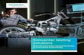 Siemens Digital Industries Software Simcenter testing ... compare, analyze, report and share data. Our