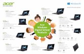 Acer Windows Digital School Products · 2019-03-05 · Windows 10 Pro means usiness Top 10 ways Windows wins in the classroom Windows 10 provides students and teachers with a platform