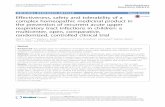 Effectiveness, safety and tolerability of a complex ... · Children may also use complex homeopathic medications, containing usually two to six active homeopathic sub- ... Jong et