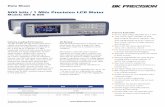 5 k M Precision LCR Meter · 5 k M Precision LCR Meter Models 894 & 895 Technical data subject to change B&K Precision Corp. 2018 Industry-Leading Performance The 894 and 895 are