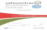 safecontractor Accreditation Certificate This is to certify that … · 2018-09-28 · safecontractor Accreditation Certificate This is to certify that Forge Recycling (Uk) Ltd has
