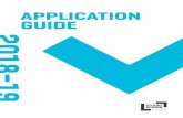 APPLICATION GUIDE · middle, and end. Examples may include film, video, animation, documentary, experimental media, or photography. Writing Sample I (2-pages maximum) Write a two-page