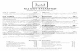 ALL DAY BREAKFAST ... ALL DAY BREAKFAST Available Daily from Opening Until 5 pm. Breakfast â€œOn the