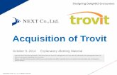 Acquisition of Trovit - LIFULL · websites . Medium- and Long-Term Outlook Medium-term business strategies Gain 40% of the market and make HOME'S an essential element of life. Share