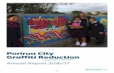 Porirua City Graffiti Reduction · In 2016/17 Graffiti Reduction produced less of our own art projects. However, the Graffiti Reduction public art budget supported several organisations