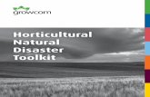 Horticultural Natural Disaster Toolkit - Growcom...projections and seasonal forecasts. See template on page 20. I have registered for weather alerts and warnings (Weatherzone app,