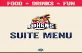 Suite Menu (F&B Team) TMH18 · 2018-03-27 · ALl American Classic 225 All Beef Hot Dogs Served with Sauerkraut, chili sauce, diced onions, relish, mustard and fresh buns. Beef and
