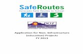 Application for Non - Infrastructure (education) …...December 7, 20 12 Applications due to CDOT office b y 4:00 p.m. December 10 , 20 12-December 21, 2012 SRTS Coordinator’s application