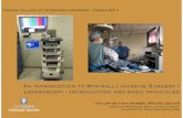 An Introduction to Minimally Invasive Surgery I ...oplab.im.ntu.edu.tw/vetweb/system/application/... · liver biopsies 1987 - Philippe Mouret - France - First videolaparoscopic cholecystectomy