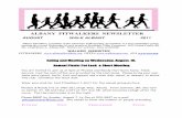 ALBANY FITWALKERS NEWSLETTER · Albany Parks and Rec. I am involved in setting up a run that will take place Sunday August 28 th at Timber Linn park. There is a 10k run, a 5K run/walk