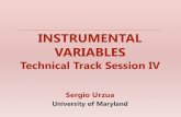 INSTRUMENTAL VARIABLESpubdocs.worldbank.org/en/179671525379750684/TT5Technical... · Instrumental Variables and IE 1. Correct for difference between assignment of treatment and actual