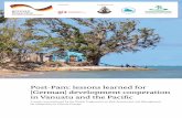 Post-Pam: lessons learned for [German] development cooperation in Vanuatu and the Pacific - Adaptation Community · 8 POST-PAM: LESSONS LEARNED FOR [GERMAN] DEVELOPMENT COOPERATION