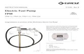 Electric Fuel Pump FPM - groz-tools.com - Heavy Duty High... · FPM FPM-12, FPM-24, FPM-115, FPM-220 Congratulations on purchase of this World Class Electric Fuel Pump! This is an