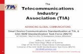 The Telecommunications Industry Association (TIA)standards.tiaonline.org/standards/mstf/documents/IoT-GSI... · 2013-05-09 · Source: Peter Nurse, Chair of TIA TR-50.1, Liaison Statement