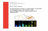 122/2014 multidentate phosphine ligands - UEF · 2017-11-28 · 140/2016 LAITAOJA Mikko: Structure-function studies of zinc proteins 141/2017 NISSINEN Ville: The roles of multidentate