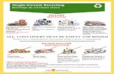 SS Recycling Poster - Mr T Carting · Single-Stream Recycling Madera, Papel/cartón sucio (ie. platos de papel/cajas de pizza/contenedores de comida para llevar), tazas de bebidas/café,