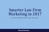 Smarter Law Firm Marketing in 2017 - SEO - PPC - Web ... · Incorporate Google AdWords into your Internet marketing • Smartest strategy is combination approach of organic SEO and