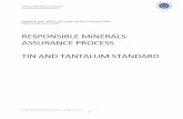 RESPONSIBLE MINERALS ASSURANCE PROCESS TIN AND …€¦ · The Responsible Minerals Assurance Process (formerly the Conflict Free Smelter Program (CFSP)) was established to cultivate