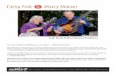 Cathy Fink & Marcy Marxer€¦ · between. Shows include The Rock & Roll Hall of Fame and Museum (OH), Smithsonian Institution and the John F. Kennedy Center for the Performing Arts.
