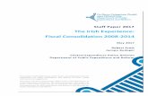 The Irish Experience: Fiscal Consolidation 2008-2014 · the Irish consolidation episode can be considered successful and which policies have contributed to the outcomes observed.