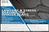 Brooklyn Bar Association LAWYERS & STRESS – BEATING THE WINTER … · 2017-12-28 · Dr. Fritz Galette, Psychologist & Host of “Ask Dr. Fritz” Radio Show Eileen Travis, LCSW,
