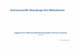 Arcserveآ® Backup for Windows Agent for Microsoft Exchange Server Guide r17.5. Arcserveآ® Backup for