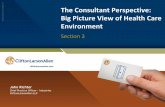 The Consultant Perspective: Big Picture View of Health ...€¦ · * Source: “The Innovator’s Prescription” by Clayton M. Christensen Regulations & Standards That Facilitate
