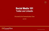 Social Media 101 - USC Davis School of GerontologyLINKEDIN STATS LinkedIn Statistics 250 million monthly active users 133 million Users are from US 40% of users on LinkedIn daily 57%